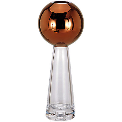 Tom Dixon Tank Stem Vase, Copper/Clear Tom Dixon Tank Stem Vase, Copper/Clear